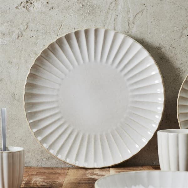 Stor Eden tallrik 32 cm krämfärgad