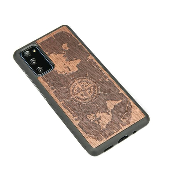 Træcover til Samsung Galaxy S20 FE WIND ROSE MERBAU