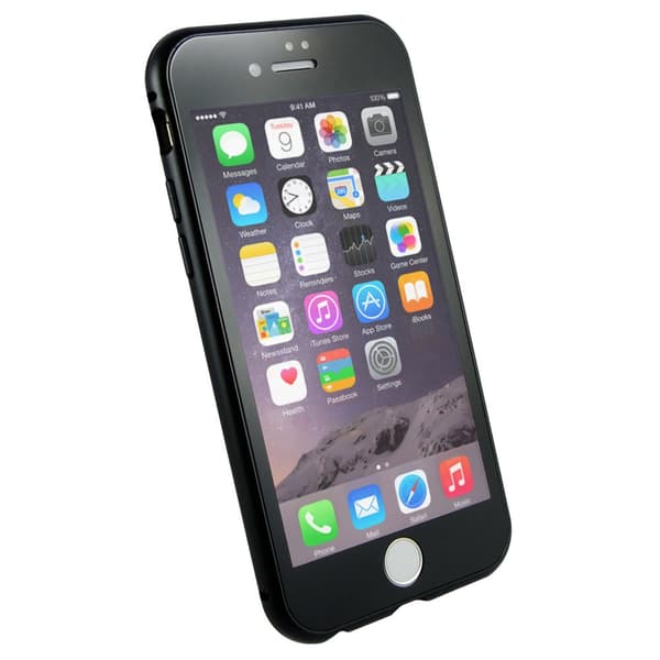 ERBORD Magnetisk Etui i Helglas til iPhone 6/6S 4.7 - Sort