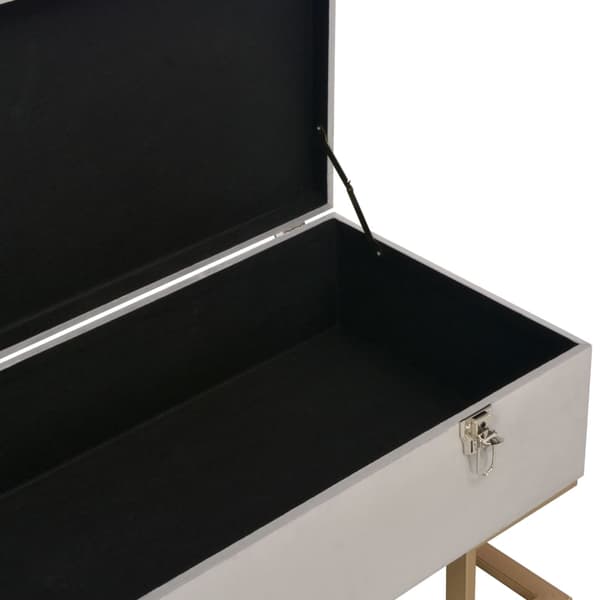 vidaXL Säilytyspenkki 105 cm harmaa sametti