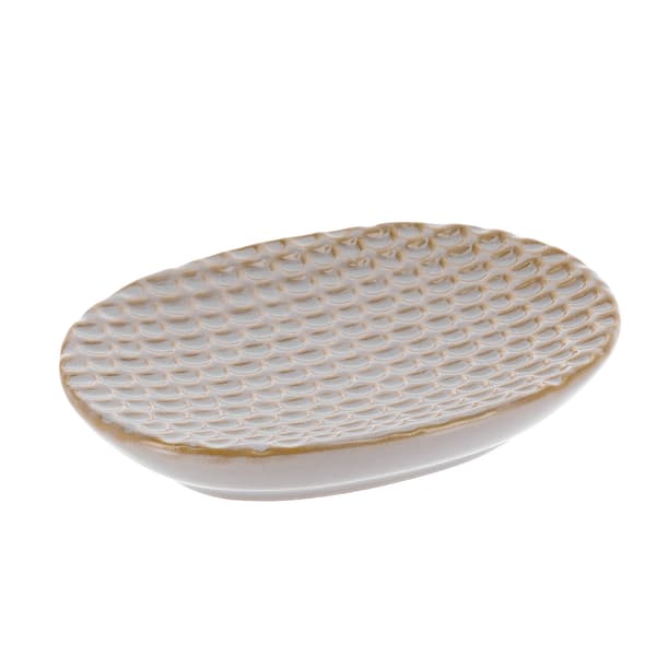 Nolan tvålkopp i keramik, beige