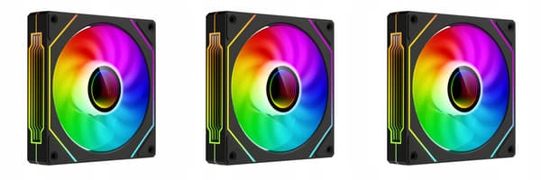 Bärbart mini-PC-chassi, spel, mobil, 3x aRGB-fläktar, tower