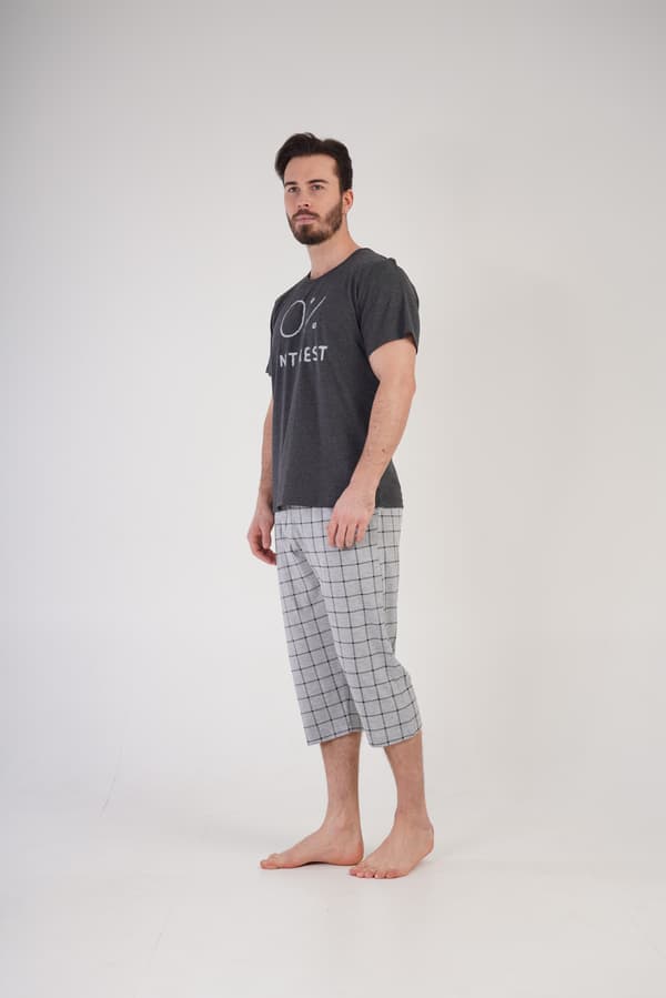 Herrpyjamas i bomull Vienetta 1XL stor +storlek
