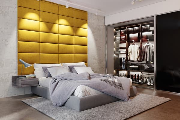 Klädd panel 40x40 Magic Velvet 2234 (Guld)