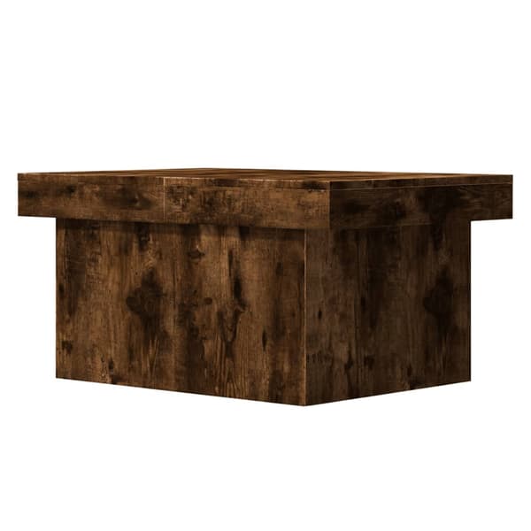 vidaXL sofabord røget eg 80x55x40 cm