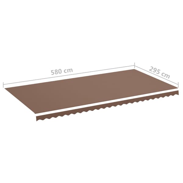vidaXL Markistyg brun 6x3 m