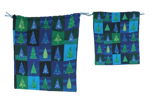 Presentpåse - Jul, julgranar (CARMANI)