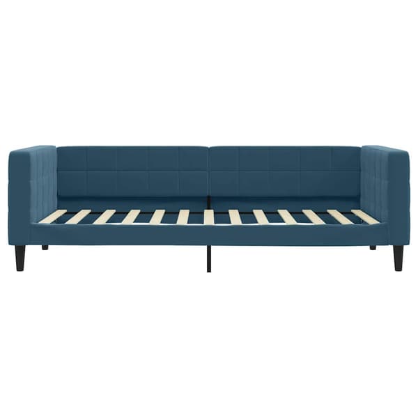 vidaXL Bäddsoffa blå 90x200 cm klädd i sammet