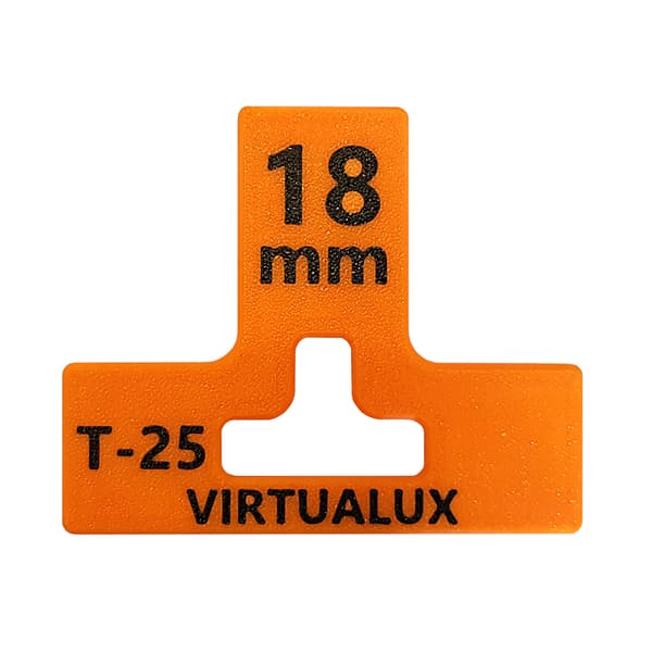 Sæt med 6x tømrerklemmer L-25 + T-25 til 18 mm brædder