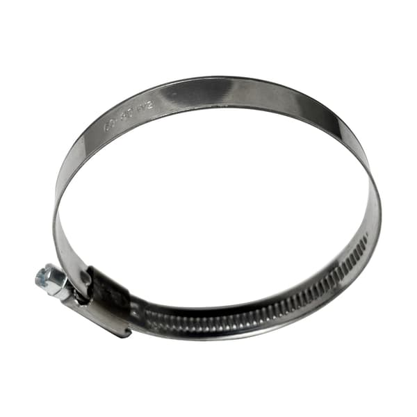 W2 snekkeklemme Ø60-80 mm, bredde 12 mm - rustfrit stål