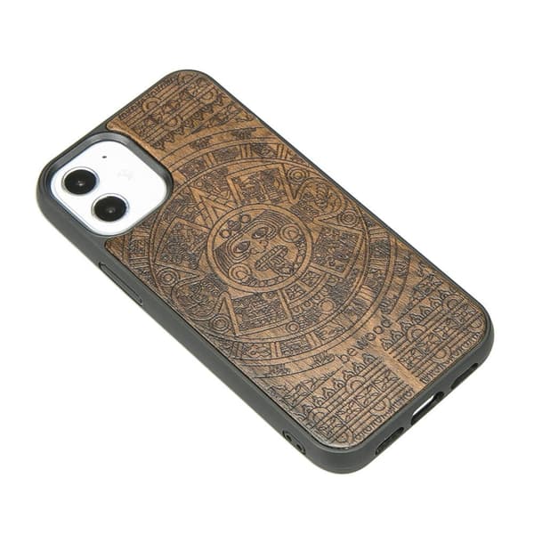 Træetui til iPhone 12 Mini AZTEC KALENDER ZIRICOTE