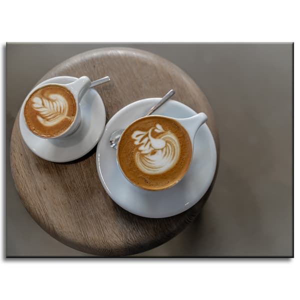 Lærredstryk Køkken Kaffekopper 40x30 cm