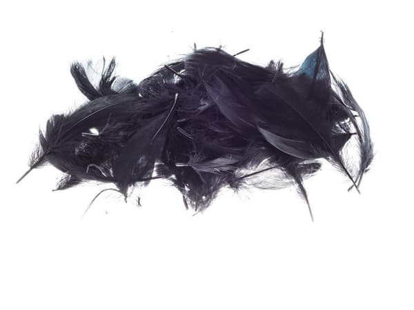 Sorte fjer 5-12 cm 7 g