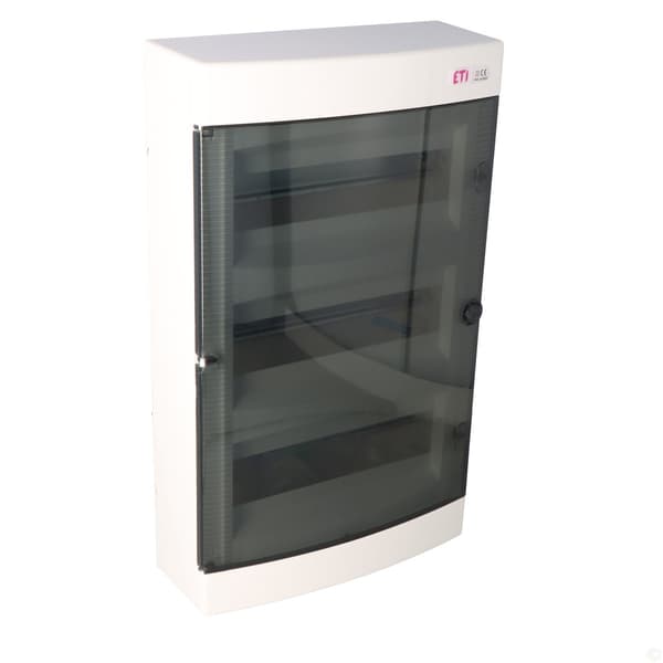 Utanpåliggande fördelningscentral 36 moduler IP40 transparent dörr ECT36PT-s