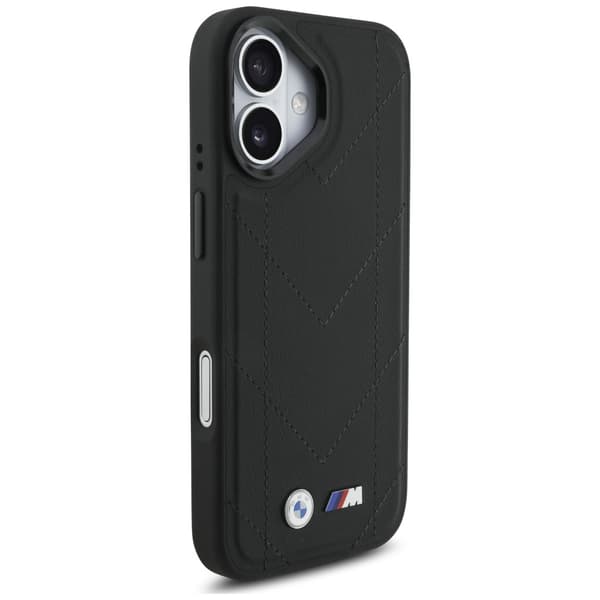 BMW M Quiltet Logo MagSafe-cover til iPhone 17, sort