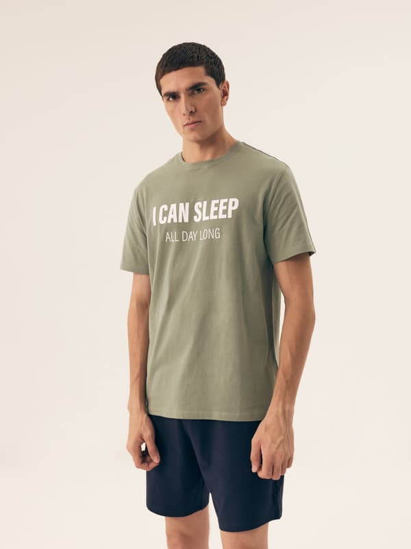 Herre Sleeper Henderson pyjamas | Grøn, Marineblå M