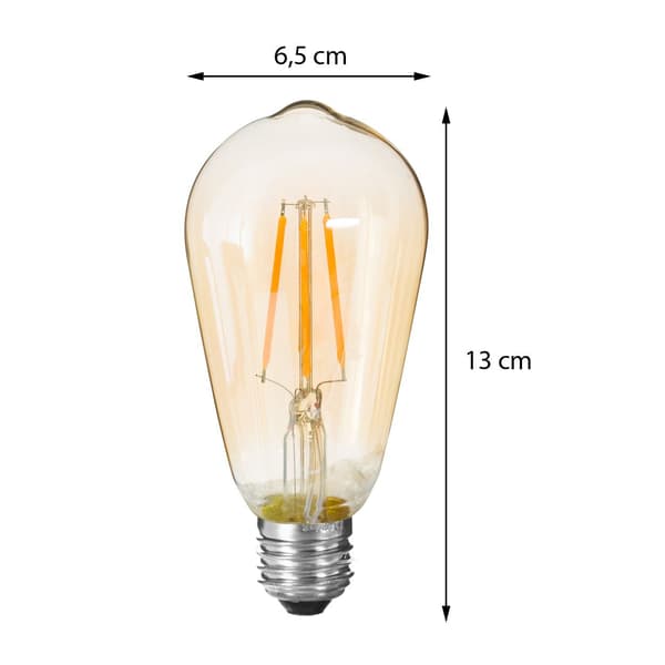 LED-pære med lige åbning 4,2W E27