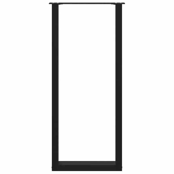 vidaXL sofabordsben, 2 stk., sort, 50x(110-111) cm, stål
