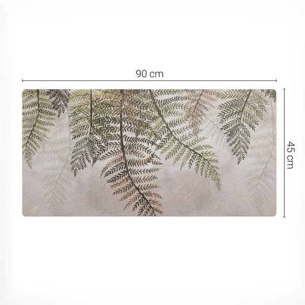 Skyddsmatta i vinyl med ormbunkeblad 90x45 cm