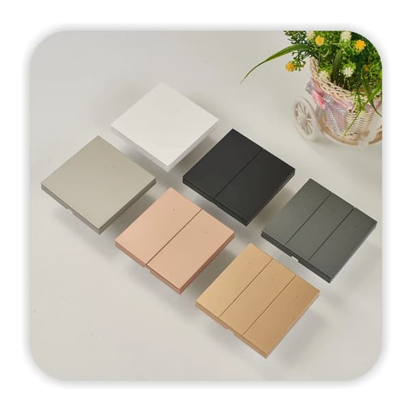 Tuya SmartLife Zigbee dobbeltafbryder med N Black