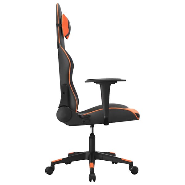 vidaXL gamingstol, sort og orange, kunstlæder