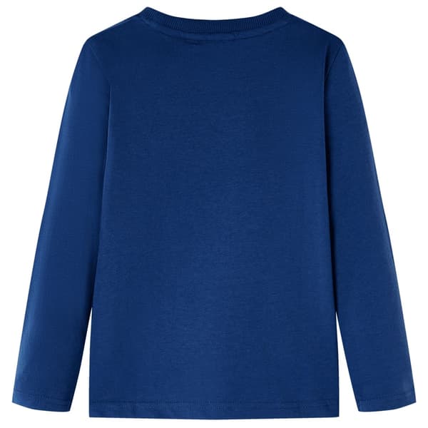 Barn långärmad T-shirt, indigo, 128
