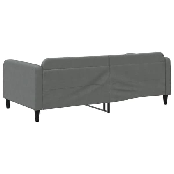 vidaXL Bäddsoffa mörkgrå 100x200 cm tygklädd