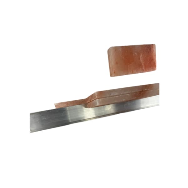1 stk. - Saltsten fræset til profil 20x10x3 cm