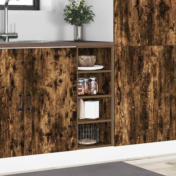 vidaXL underskab røget eg 30x44,5x81,5 cm limet træ