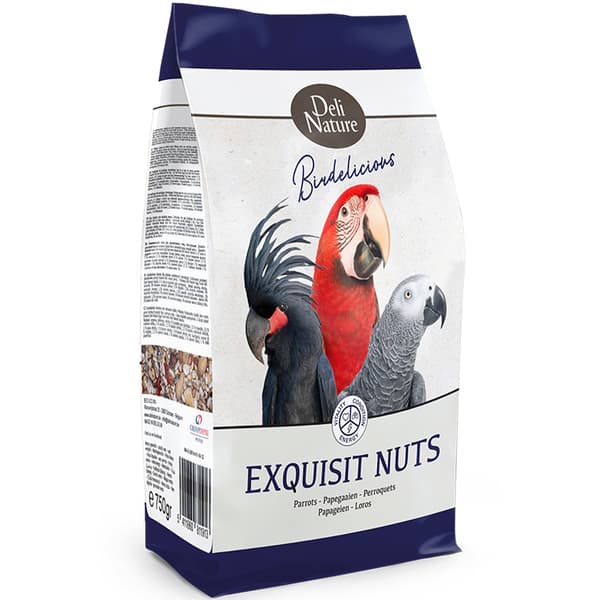 Deli Nature Birdelicious Exquisit Nuts 750g - tilskudsfoder til papegøjer