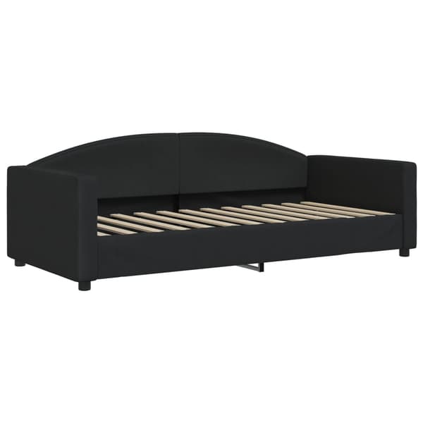 vidaXL sovesofa sort 90x200 cm stofbetræk
