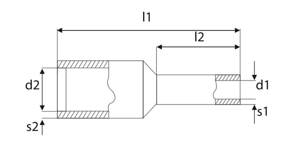 Isoleret kabelmuffeterminal til 10x1,5 mm2 ledninger, sort, 100 stk.
