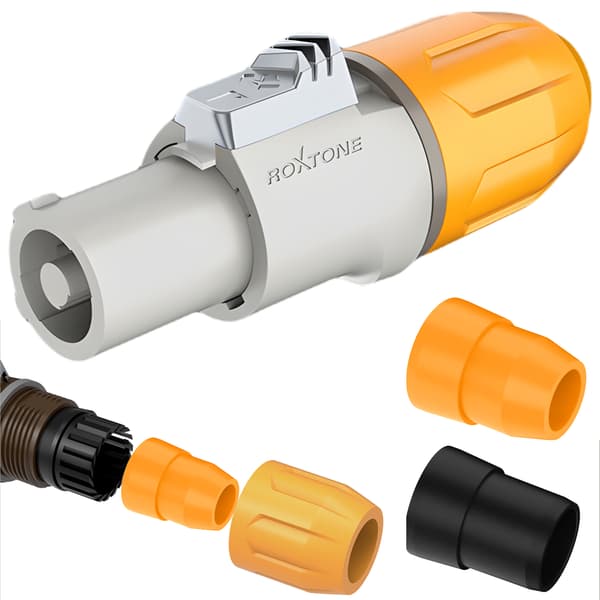 Strømstik power-out IP65 Roxtone RAC3FCO-WP