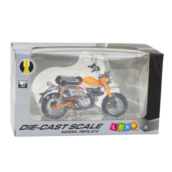 Motorcykel Retro Klassisk Metal Lys Gul 1:12