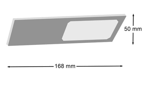 PLANA LED-underskabslampe 4W 240lm 4000K Neutral Hvid Grå