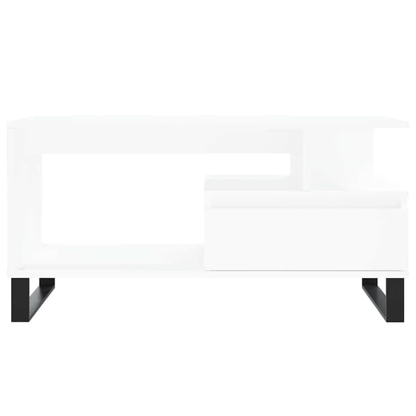 vidaXL Soffbord, Vitt 90x49x45 cm, Träbaserat Material