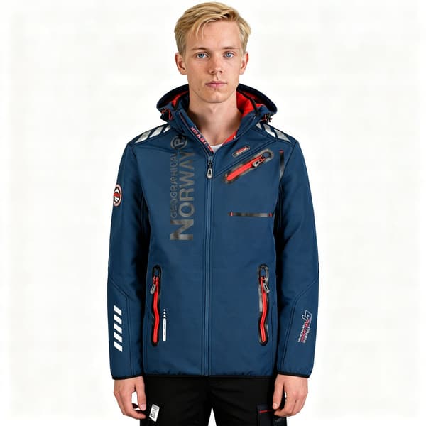 Geographical Norway Softshell Royaute marinrød herre størrelse S