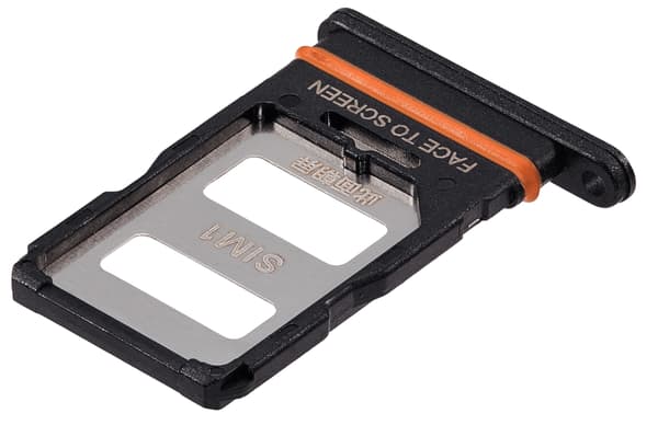 SIM-kortshållare för Xiaomi Redmi Note 12 Pro+ 5G, svart