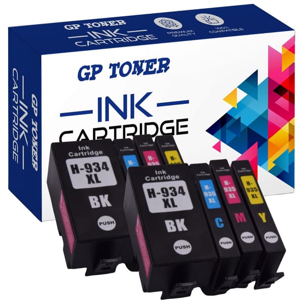 8 blækpatroner til HP 934 935 CMYBK GP TONER