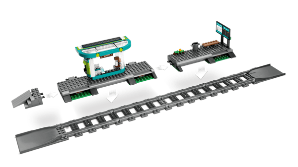LEGO City Spårvagn med station 811 delar (60423)