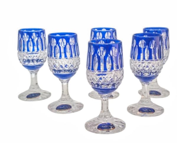 Koboltkrystal Vodka Glas 25 ml Fransk