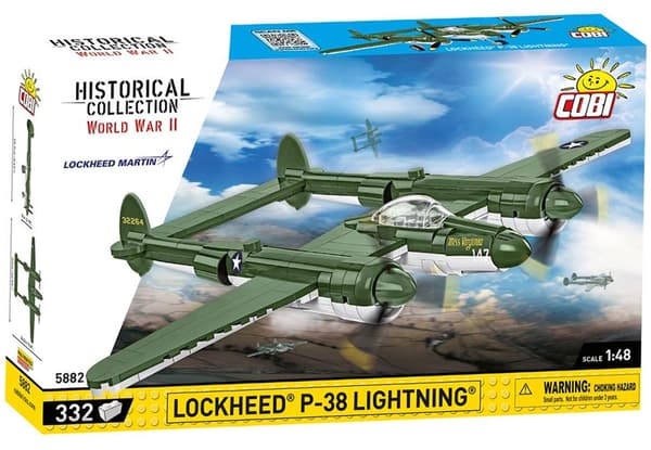Historisk samling af 2. verdenskrig. Lockheed P-38 Lightning 338 klasse