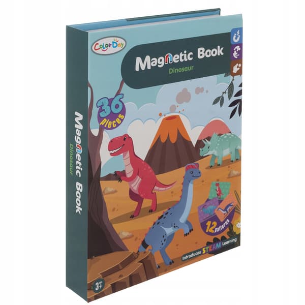 Montessori Dinosaurier Magnetpussel för Barn