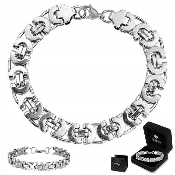 HERREARMBÅND I SØLV MED DIAMANT ROYAL ARMOR + GRATIS