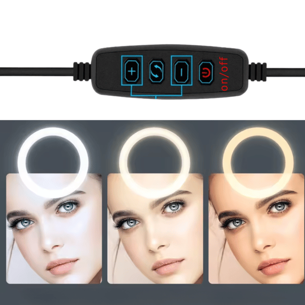 SUPRIMO DLS bordstativ arm ringlampe