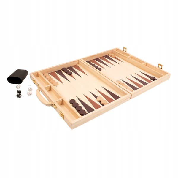 BACKGAMMON BACKGAMMON strategiskt träspel, klassiskt 44 x 38 x 3 cm (utgått)