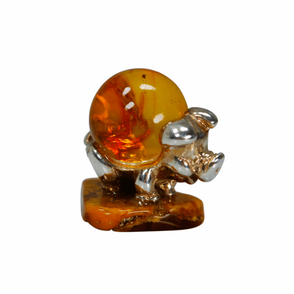 Ravgrisefigur - Baltic Amber Smykker
