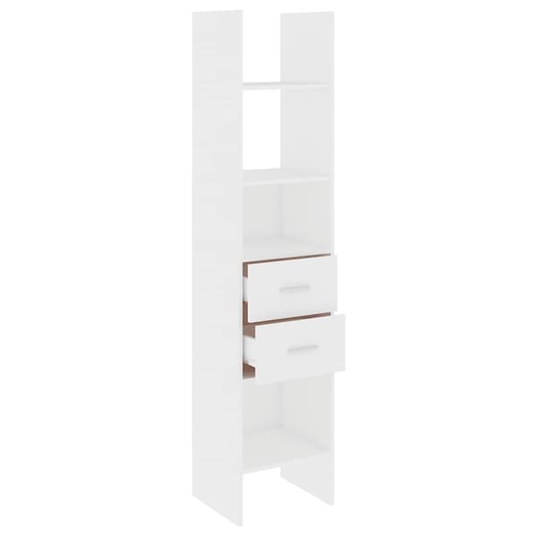 vidaXL bogreol hvid 40x35x180 cm spånplade