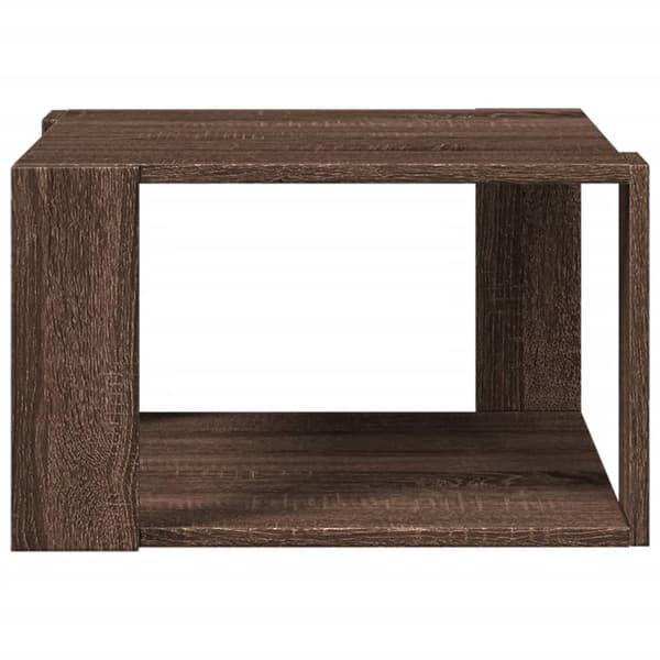 vidaXL sofabord brunt egetræ 51,5x51,5x30 cm