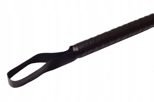 Nahkapiiska musta BDSM-piiska 53cm INTIMEO piiskauseroottinen laite
